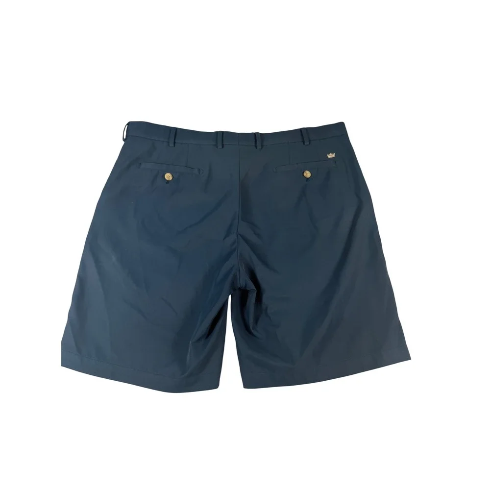 Peter Millar Crown Sport Golf Shorts Mens 38 Blue Polyester Performance Luxury